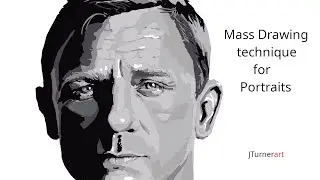 Mass drawing technique for Portraits