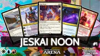 ⚪🔵🔴 Jeskai Noon, part 1 | MTG Arena | Explorer | BO3 | Outlaws of Thunder Junction