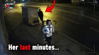 A CCTV camera captured the final moments of an athlete who had no idea she was being watched