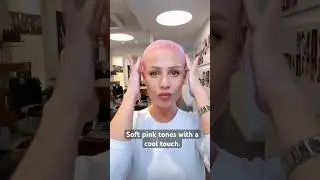 How I got this soft pink on short hair with Wella Color Touch 💕