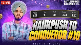 TOP 10 IN NEW UPDATE | BGMI LIVE | #bgmi #bgmilive #punjabistreamer #conquerorpush