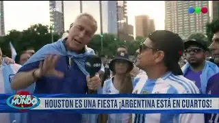 Palpitamos Argentina-Ecuador con el banderazo en Houston - Por el Mundo en la Copa