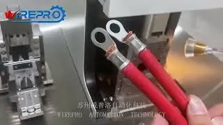 TU-S08 Electrical servo battery tubular connector lug crimping machine