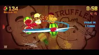 Jeu Video 🎮 Fruits Ninja Zen le Score 376