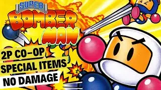Super Bomberman | Longplay (No Damage - 2 Players - All Special Items) | SNES