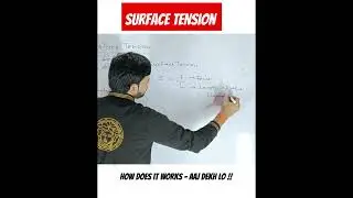 Surface Tension - How Does it works - Aaj Dekh Lo !! #study #strategy #physics #new #migiclasses