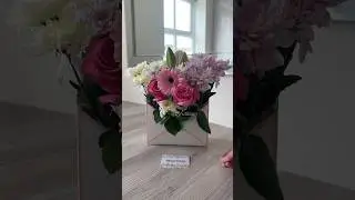 DIY Fresh Flower Gift Box #diy #bouquet #flowers #asmr #tutorial #shorts #handmade #how #byrubbia