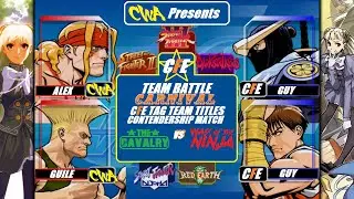 CAPCOM Fighting Evolution [CFC2/XBOX One] #CFE TEAM BATTLE CARNIVAL: Alex & Guile vs Kenji & Guy!