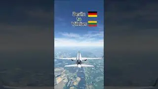 Berlin 🇩🇪 to Vilnius 🇱🇹 #shorts #aviation #avgeek #berlin #vilnius #msfs2020 #lufthansa