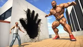 Franklin Found Giant Hand Hole in House in Indian Bike Driving 3D