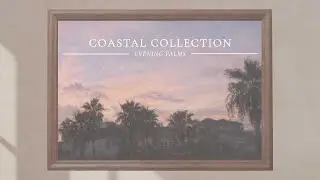 Evening Palms Landscape | Vintage Art for TV | Coastal Collection (1 Hour Ambient Display)