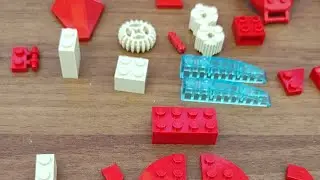 Lego Mini Red Spaceship Building Process #lego