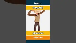 🇬🇧🇩🇰 forgetful - glemsom : learn English : Lad os l&aelig;re engelsk : vocabulary builder