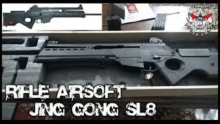 Unboxing e Review Rifle Airsoft Jing Gong SL8