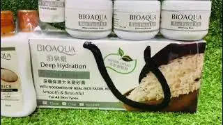 Bio Aqua rice facial kit | Facial 6 steps  #youtubeshorts#facial#beautyproducts#bioaqua#ricefacial