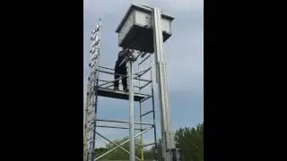 Swift tower installation Braywick Nature Reserve Maidenhead 9 May 2016