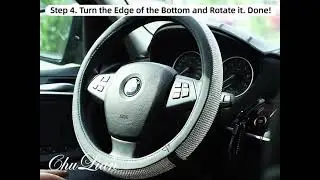 Shiny Bling Bling Steering Wheel Cover For Women Girls
