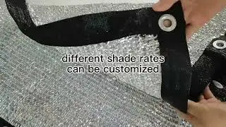 aluminum shade net with buttonhole