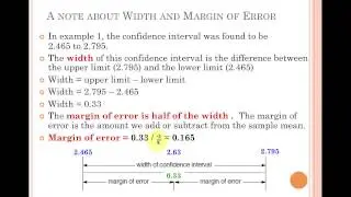 04 Calculating the Width and Margin of Error