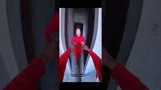 Rooftop parkour free running pov 😂 #parkourlife #funny #moneyheist #acting #cinematic #inspired