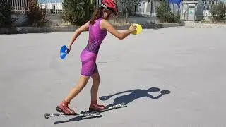 #xc #skilesson Tekerlekli Kayak klasik teknik alternatif &ccedil;alışmaları  xc ski lesson U14