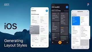 iOS app UI design. Generating more layouts by adding styles