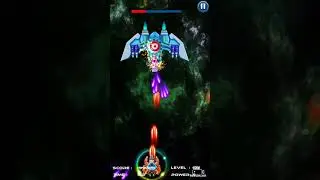 اخر مرحله من لعبة Alien shooter وختم اللعبه