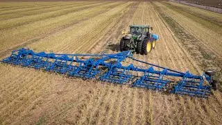 John Deere 8R340 w/ 20M Stubble Rake
