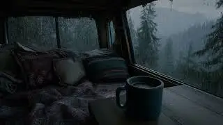 Rainy RV Escape: Relaxing Rain Sounds for Sleep & Focus | Calming Rainfall for Relaxation