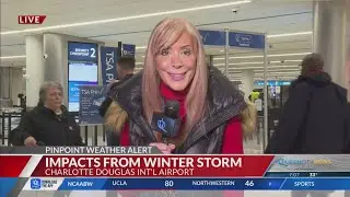 Travel impacts improving at CLT Airport after winter storm