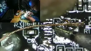 Wymiana układu 40057 przy pomocy mikroskopu DM4-Z01B019