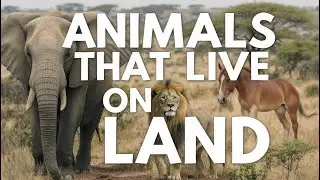 Animals That Live on Land 🌍| Learn Land Animals for Kids with Real Videos
