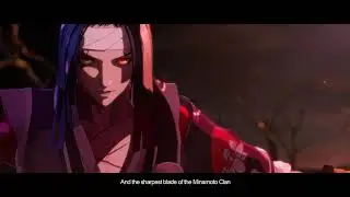 Blade Flashes Petal Falls, Onikiri vs Shuten Doji