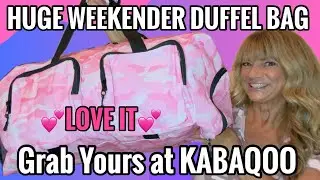 HUGE Awesome WEEKENDER Duffle Bag Review from KABAQOO I LOVE IT!! 💕