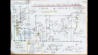 TRF Radio for Medium Wave (AM) around 1395 KC. Demo and schematic, part 1