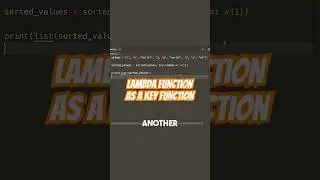 Lambda function as a key function to a sort