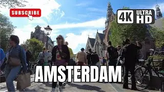 Iconic Amsterdam, Netherlands Walking Tour - 4K 60fps HDR (ULTRA HD)  جولة بمدينة أمستردام