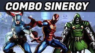 UMVC3 - CAPTAIN AMERICA/DOCTOR DOOM/SPIDER-MAN TEAM COMBOS!