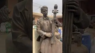 Custom Life Size Musician Sculpture Bronze Garden Statue #sculpture #statue #bronzestatue