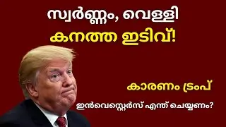 സ്വർണ്ണം, വെള്ളി കനത്ത ഇടിവ്! ഇൻവെസ്റ്റെർസ് എന്ത് ചെയ്യണം? Trump effect | Gold Silver Crash