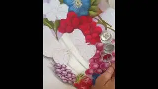 Continuação da pintura tigela com frutas 