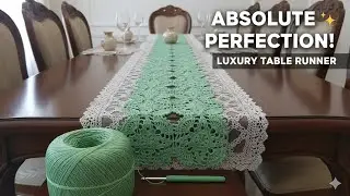 Create Elegant Home Decor with This Stunning Crochet Runner! 😍 Absolute Perfection! 