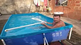 Como disvasia  uma piscina de 3000 mlt sem inundar o quintal.
