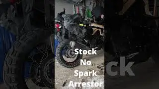 Honda Transalp 750 | Cheap AliExpress muffler #advbike #adventurebike #exhaustsound
