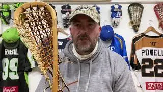 Wooden Lacrosse Stick Restring - Benedict Lacrosse, double weave