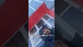 Thunder storm 🌩️ in Russia 🇷🇺 heavy snowfall #russia #snow #shorts #youtube #travel #blogger
