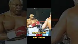 George Foreman vs Mike Jameson 1990 #sports #boxing #georgeforeman #heavyweightboxer #knockout
