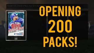 OPENING 200 PACKS! - MLB The Show 16 Diamond Dynasty Pack Opening