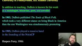 W.E.B. DuBois: Introduction and Overview