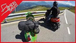 Jaufenpass in 8 Minuten im Zeitraffer / Vespa 50 N Special Rat Style
